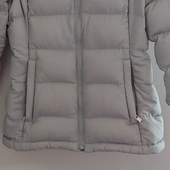 TNA puffer jacket with hood xxs Aritzia light grey EUC - Picture 8 of 8